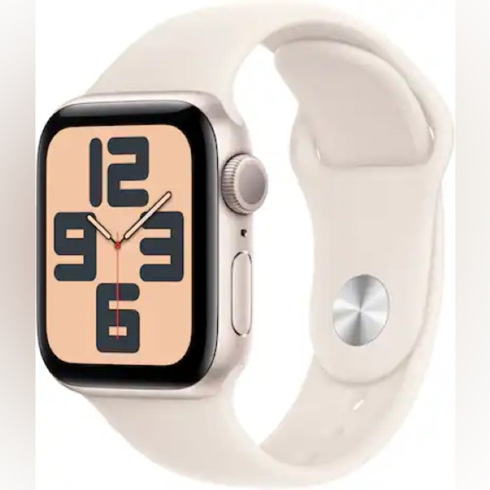 Apple Watch SE 2nd Gen (GPS) 40mm Starlight Aluminum Case w/ Starlight Band S/M